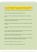Texas Promulgated Contracts questions with 100&percnt; Correct Answers &vert; Updated 2025 &vert; Guaranteed A&plus;