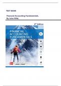 TEST BANK For Financial Accounting Fundamentals&comma; 8th Edition By John Wild&comma; &vert;All  Chapters 1 - 13 Covered &vert;Complete Guide A&plus;