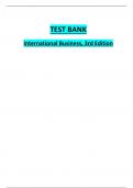 TEST BANK International Business&comma; 3rd Edition by Michael Geringer&comma; Jeanne McNett&period; Chapter 1 - 15
