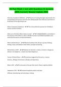 VA Post Week 1 test with Questions & Answers 100&percnt; Correct&vert; Newest Update 2025