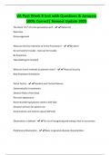 VA Post Week 8 test with Questions & Answers 100&percnt; Correct&vert; Newest Update 2025