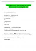 VSO Chapter 2 Test with Questions & Answers 100&percnt; Correct&vert; Newest Update 2025