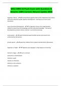 WGU D094 Ed Psych Exam with Questions & Answers 100&percnt; Correct&vert; Newest Update 2025