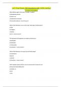LAT Final Exam 155 Questions with 100&percnt; Verified Correct Answers