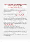 NROS 418 Exam 3 latest updated questions with correct answers 100&percnt;  Sure pass&excl;&excl; GRADED AT A &plus; 