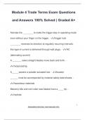 Module 4 Trade Terms Exam Questions  and Answers 100&percnt; Solved &vert; Graded A&plus;