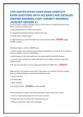 CTRI CERTIFICATION EXAM EXAM COMPLETE EXAM QUESTIONS WITH ACCURATE AND DETAILED VERIFIED ANSWERS &lpar;100&percnt; CORRECT ANSWERS&rpar; &sol;ALREADY GRADED A&plus;