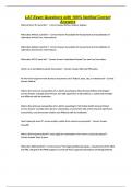 LAT Exam Questions with 100&percnt; Verified Correct Answers