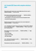 Air Canada SEP Exam with complete solutions 2025