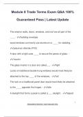 Module 8 Trade Terms Exam Q&A 100&percnt;  Guaranteed Pass &vert; Latest Update