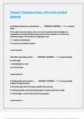 Nevada Timeshare Exam 2025 with verified answers