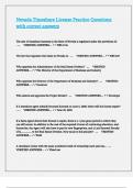 Nevada Timeshare License Practice Questions with correct answers&period;