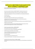 NURS 6512 MIDTERM EXAM QUESTIONS WITH CORRECT ANSWERS 2025