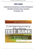 Test Bank for Contemporary Nursing Issues&comma; Trends&comma; & Management 8th Edition by Barbara Cherry and Jacob All Chapters 1-28