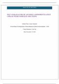 WGU C918&vert;ANALYSIS OF ANE ROLE ASSESSMENT&vert;LATEST UPDATE WITH COMPLETE SOLUTIONS