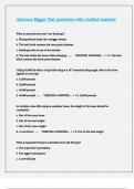 Advance Rigger Test questions with verified answers