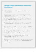 Advanced Rigging Final Examination questions with correct answers
