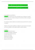 CERTIFIED HEALTHCARE CONSTRUCTOR &lpar;CHC&rpar; 2024  -2025 PRACTICE EXAM QUESTIONS AND CORRECT DETAILED ANSWERS 