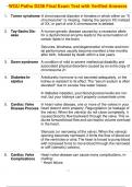 WGU Patho D236 Final Exam Test with Verified Answers