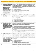 Salesforce AI Associate Exam Questions with Verified Answers
