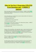 Ohio Air Test Part 1 Preperation UPDATED Exam Questions and CORRECT  Answers