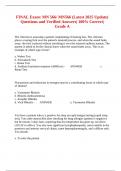 FINAL Exam&colon; MN 566&sol; MN566 &lpar;Latest 2025 Update&rpar; Questions and Verified Answers&vert; 100&percnt; Correct&vert; Grade A