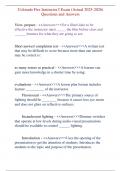 Colorado Fire Instructor I Exam &lpar;Actual 2025-2026&rpar; Questions and Answers