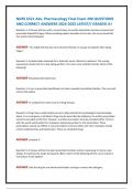 NURS 6521 Adv&period; Pharmacology Final Exam 200 QUESTIONS AND CORRECT ANSWERS 2024-2025 LATEST&sol;&sol; GRADED A&plus;