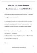 NEBOSH IOG Exam &colon; Element 1 Questions and Answers 100&percnt; Solved