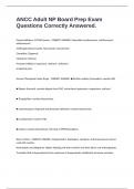 ANCC Adult NP Board Prep Exam Questions Correctly Answered&period;