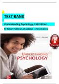 TEST BANK   Understanding Psychology&comma; 15th Edition &Tab; By Robert Feldman&comma; Chapters 1 - 17 &vert; Complete  