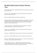 WI NHA State Exam Practice Review Test&period;