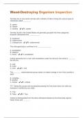 Wood-Destroying Organism Inspection Questions And Answers Rated A&plus; New Update Assured Satisfaction