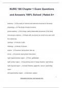 NURS 106 Chapter 1 Exam Questions  and Answers 100&percnt; Solved &vert; Rated A&plus;