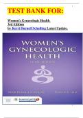 TEST BANK FOR&colon; Women's Gynecologic Health  3rd Edition by Kerri Durnell Schuiling Latest Update&period;