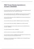 PBST Exam Review Questions & Answers 2024&sol;2025