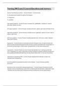 Nursing 200 Exam 2 General Questions and Answers&period;
