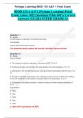 BIOD 151&sol;A & P 1 &lpar;Portage Learning&rpar; Final Exam Latest 2025&period;Questions With 100&percnt; Correct Answers&period; GUARANTEED GRADE A&plus;