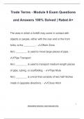Trade Terms - Module 9 Exam Questions  and Answers 100&percnt; Solved &vert; Rated A&plus;