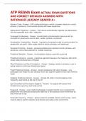ATP RESNA Exam ACTUAL EXAM QUESTIONS AND CORRECT DETAILED ANSWERS WITH RATIONALES ALREADY GRADED A&plus;