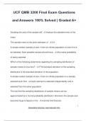 QMB 3200 EXAM PACKAGE DEAL QUESTIONS AND VERIFIED DETAILED ANSWERS &vert; 100&percnt; GUARANTEED PASS &vert; ALREADY GRADED A&plus;