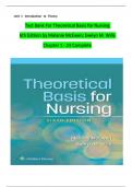 Test Bank For Theoretical Basis for Nursing  6th Edition by Melanie McEwen&semi; Evelyn M&period; Wills Chapter 1 - 23 Complete &emsp;