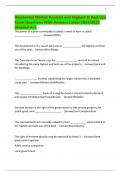Residential Market Analysis and Highest & Best Use Exam Questions With Answers Latest 2024&sol;2025 &lpar;Graded A&plus;&rpar;