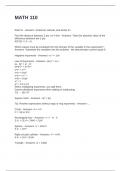 MATH 110 Exam Questions and 100&percnt; Correct Answers