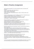 Practice Assignment Exam With Questions and Verified Answers