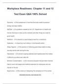 WORKPLACE READINESS EXAM PACKAGE DEAL QUESTIONS AND VERIFIED DETAILED ANSWERS &vert; 100&percnt; GUARANTEED PASS &vert; ALREADY GRADED A&plus;