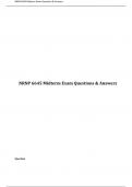 NRNP 6645 Midterm Exam Questions & Answers&excl; 100&percnt; CORRECT ANSWERS
