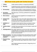  MAC Exam study guide with Verified Answers