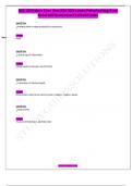 NSG 120 Midterm Exam &lpar;New 2024-2025 Update&rpar; Pathophysiology Exam Review with Questions and Verified Answers