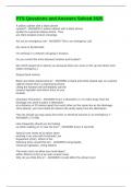 PTS Questions and Answers Solved 2025